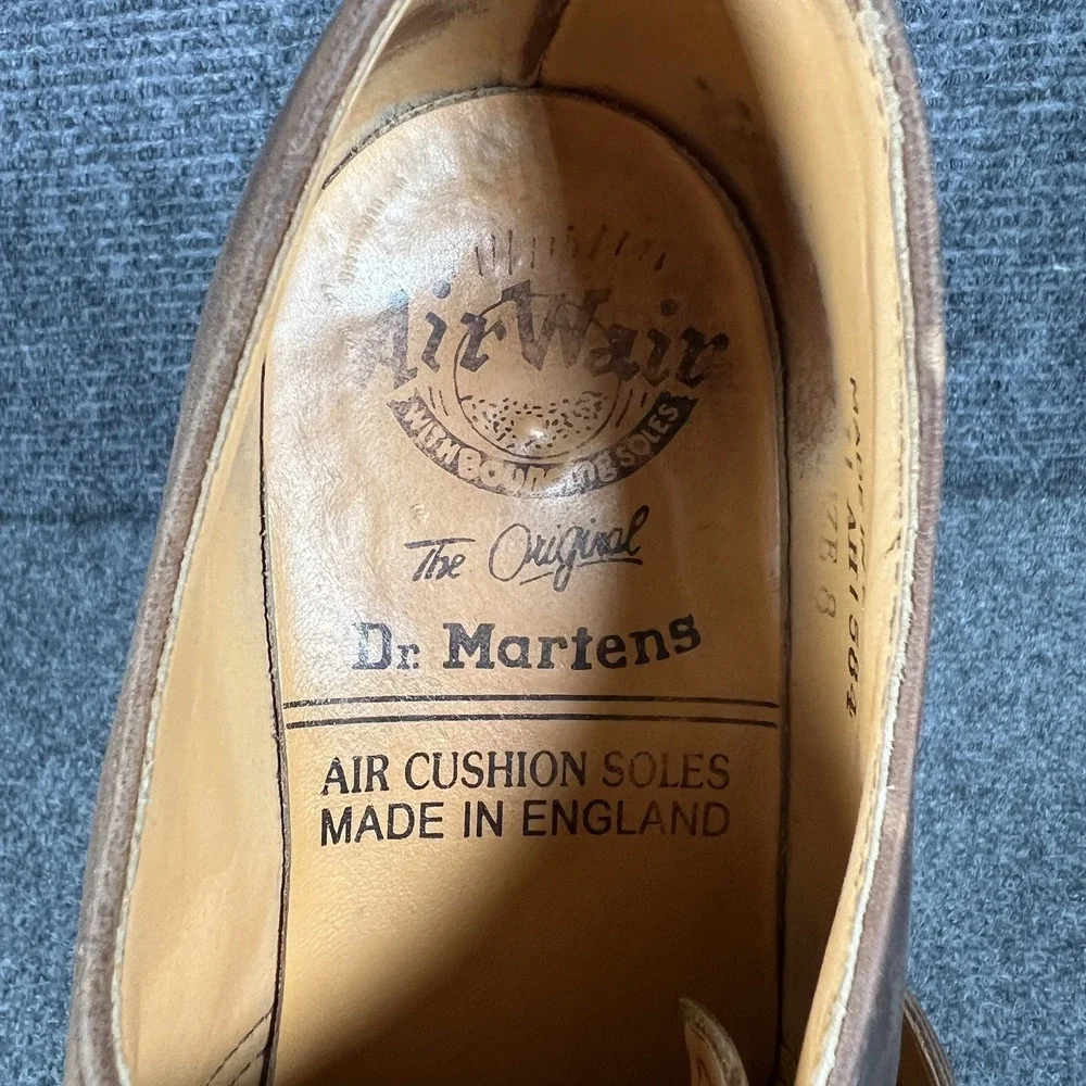 Vintage Dr Martens Shoes Womens‎ Size 8 Made in England AirWair Derby 90s Rugged